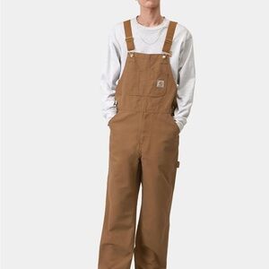 Carhartt Tan Brown Duck Bib Overalls